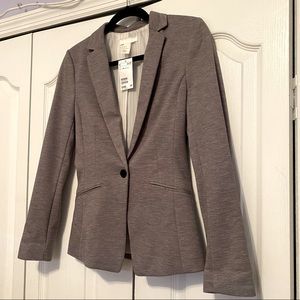 H&M Grey Blazer- size 4- Brand New